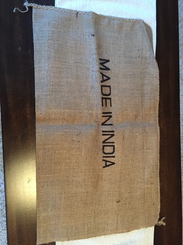 Made india stamped burlap - stamped,