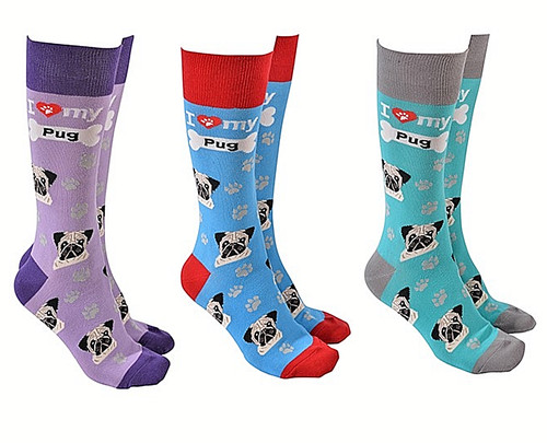 Chaussettes chien carlin sock - chaussettes,