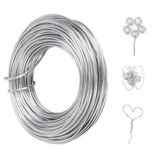 2mm Fil Aluminium 30m Fil de Fer Souple Loisir Creatif Fil d'Artisanat en Alu...