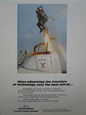 5/1988 PUB MARTIN BAKER EJECTION SEAT SIEGE EJECTABLE V-22 OSPREY ESCAPE AD