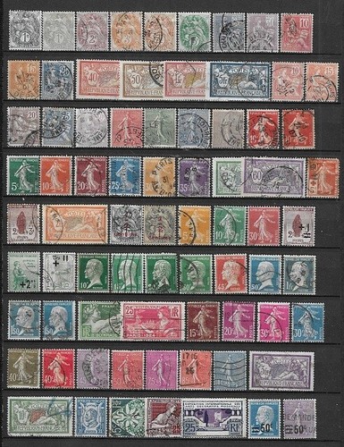 Timbres france oblitérés - timbres,