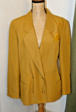Blazer Veste Femme Vintage  jaune moutarde Taille Fr 44 NINO LANSA