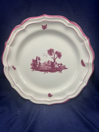 Plat chantourné faience de - plat,
