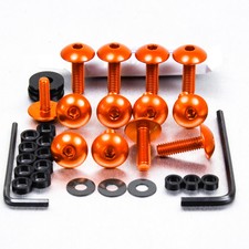 Kit visserie carenage en aluminium GSXR1000 K7-K8 Orange
