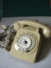 Téléphone à cadran  - Socotel S63 - Thomson  CSF - Vintage - Couleur crème