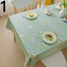 Pastoral Style Nappe Floral Table Tissu Housse Banquet Repas Pièce Décor