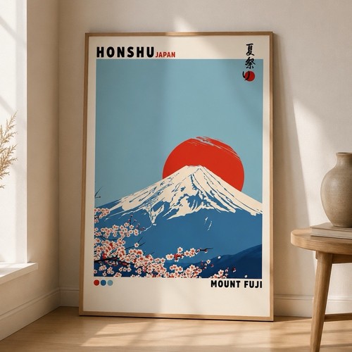 Affiche mont fuji japon - mont, poster