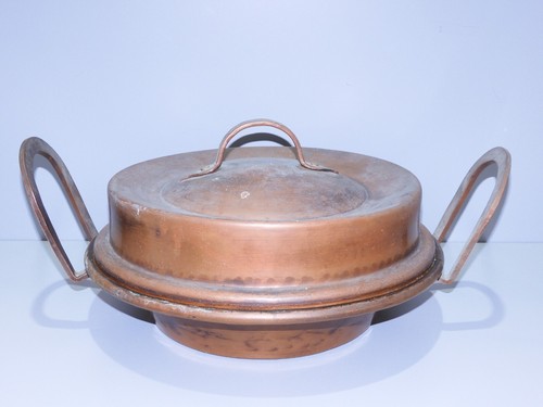 Ancienne tourtiere cuivre - en,