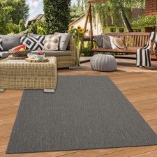 Tapis Sisal Intérieur & Extérieur Chemin de Cuisine Terrasse en anthracite