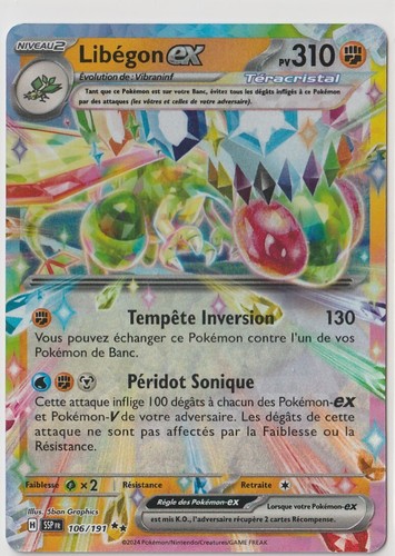 Carte pokémon libégon - carte,