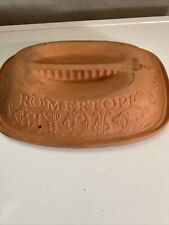 cocotte romertopf en terre cuite une seule partie Dessus
