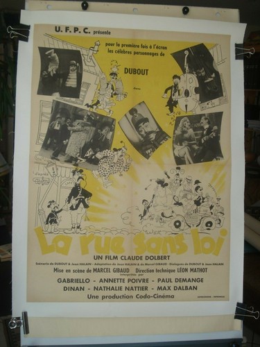 Cinema affiche rue - -, la