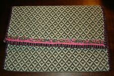 Sac / Pochette style Ethnique bordé de Perles Colorées - Bon état - Original -