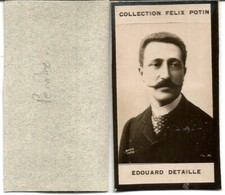 Edouard Detaille (1848-1912) Peintre. Photo Félix Potin 7,5 cm X 4,2 cm.