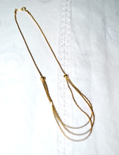 Collier vintage plaqué - collier,