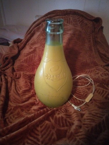 Lampe bouteille orangina - bouteille,