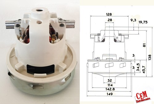 Moteur pour aspirateur iss - pour,