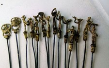 Lot de 14 Brochettes_ Etain   acier_Burkina-Faso_statuettes