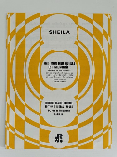 Partition sheila mon dieu - sheila,