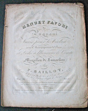 Menuet favori de G.  PUGNANI