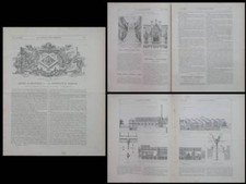 CONSTRUCTION MODERNE n°40-41 1890 SAINT Mandé, DISTILLERIE MOUCHOTTE, SOTY