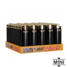 barquette de 50 briquet bic mini gold