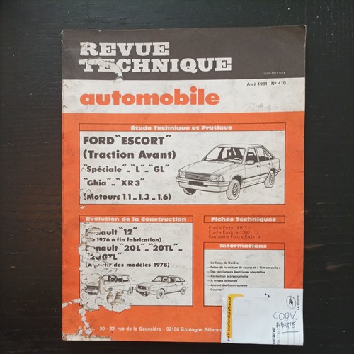 Revue technique ford escort - technique,