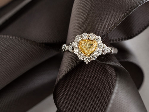 Bague fiançailles cœur - fiançailles,