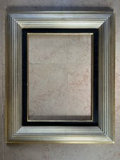 Cadre ancien doré noir à