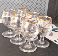 Lot de 6 anciens verres