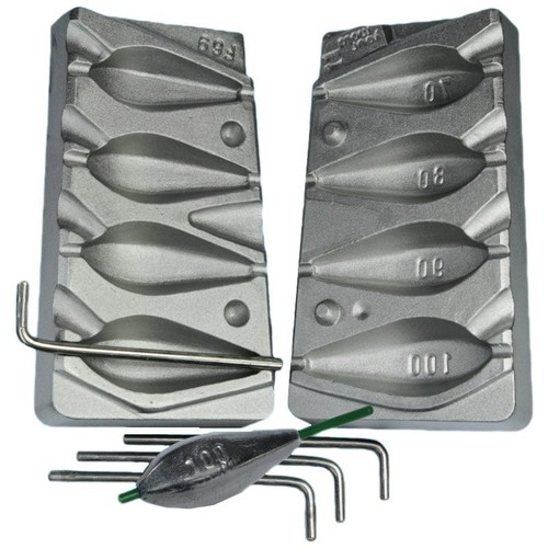 Moule plombs palangre perce - a,