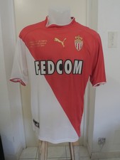 Maillot AS Monaco Giuly 8 - 2003-2004  Large - Finale CL Vs Porto - shirt jersey