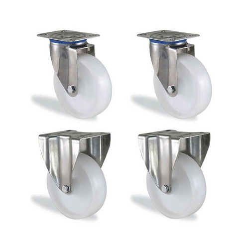 Lot roulettes pivotante - , et