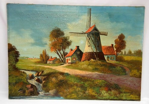 Tableau scène campagnarde - tableau,