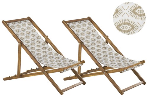 Lot chiliennes pliantes - de, 2