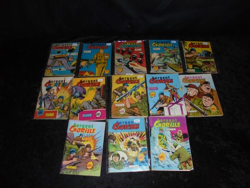 Lot sergent gorille tomes - 13,