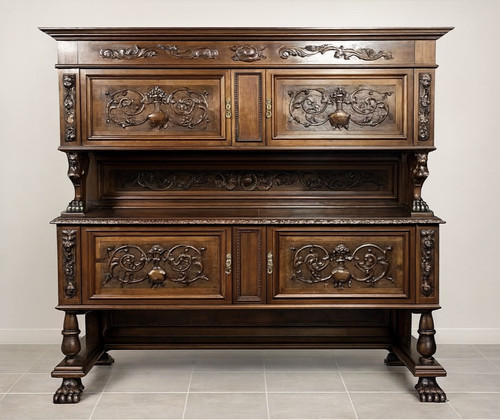 Buffet renaissance noyer - en,