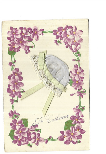 Carte avec bonnet sainte - avec, de