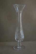 Vase à pied en cristal de