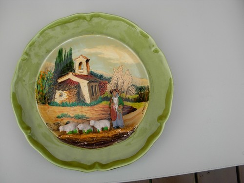 Assiette faience art - faience, d'art