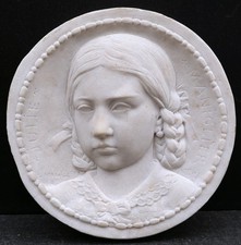 Sculpture marbre blanc