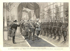 MOSCOU / LE COURONNEMENT DU TSAR / LA MISSION FRANÇAISE / ILLUSTRATION 1896