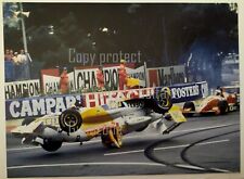 ACCIDENT CLAUDIA HURTGEN GRAND PRIX F 3000 MONACO en 1993 PHOTO  25 x 35 cm