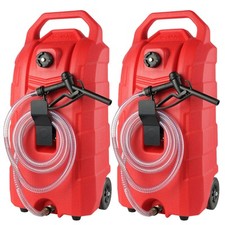 VEVOR Bidon d'Essence sur Roues avec Réservoir Carburant 60 L 7,8 L/min 2PCS