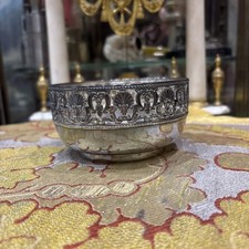 ancienne coupe style empire en metal argenté ajouré coquilles