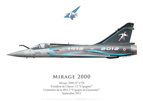 Print mirage 2000 1 2 - 2000-5f,, ec