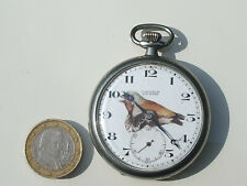 BELLE MONTRE A GOUSSET ANCIENNE MECANIQUE LONGINES BOÎTIER EN ACIER / Dt 4,8cm