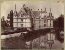 France, Indre-et-Loire, Château d'Azay-le-Rideau, Façade orientale, ca.1880