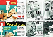 PUBLICITE ADVERTISING 026  1964  Moulinex combiné marinette Robot Marie (2p)