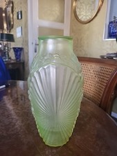 Ancien Vase Art Deco En Ouraline